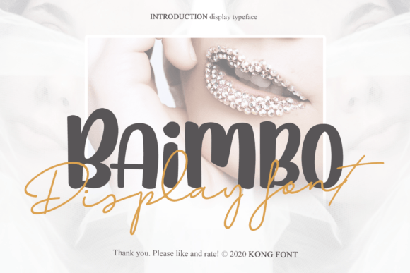 Baimbo: A Playful Handwritten Font for Editorial Design