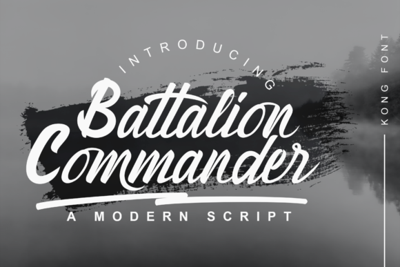 Battalion Commander: A Handwritten Font for Editorial Charm