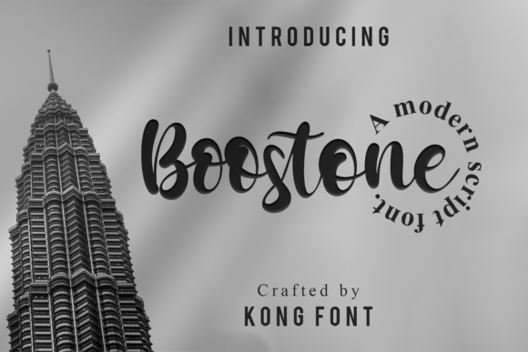 Boostone: A Playful Script Font for Engaging Branding