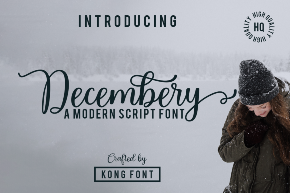 Decembery: A Playful Script Font for Engaging Editorial Design