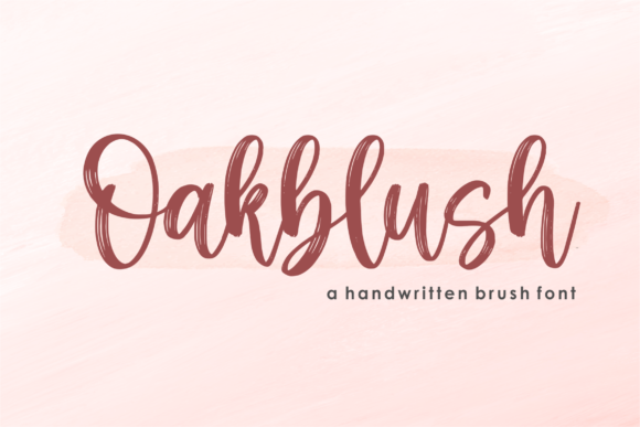 Discover Oakblush: A Charming Script Font for Editorial Design