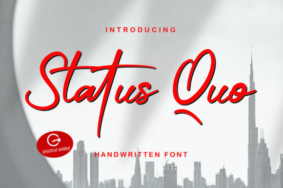 Elevate Your Craft with Status Quo: A Modern Handwritten Font