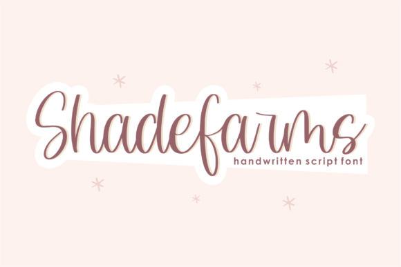 Enhance Your Brand with Shadefarms: A Charming Script Font