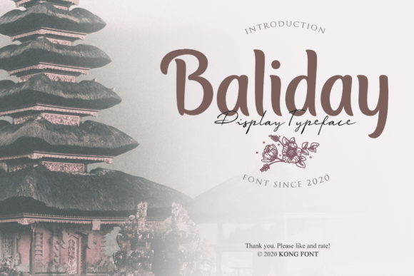 Enhance Your Craft with Baliday: A Playful Handwritten Font