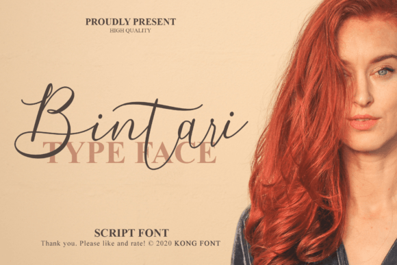 Enhance Your Web Design with Bintari, a Playful Script Font