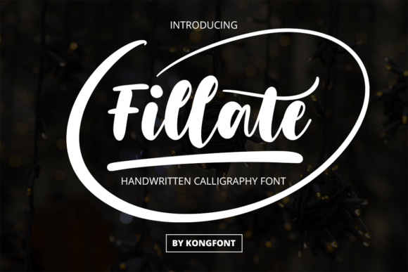 Fillate: A Playful Handwritten Script for Creative Branding
