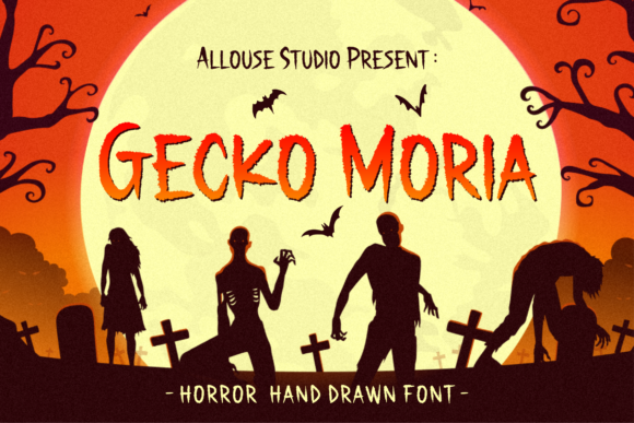 Gecko Moria: A Spooky Handwritten Font for Engaging Visuals