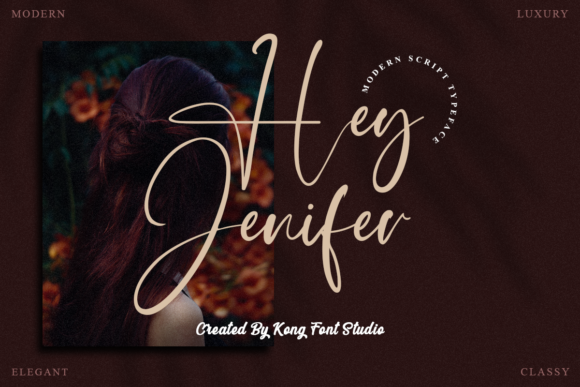 Hey Jenifer: A Playful Script Font for Editorial Charm