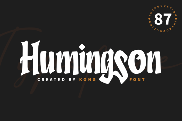 Humingson: A Playful Handwritten Script for Creative Projects