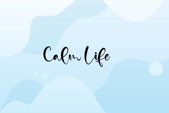 Introducing Calm Life: A Playful Script Font for Creative Projects