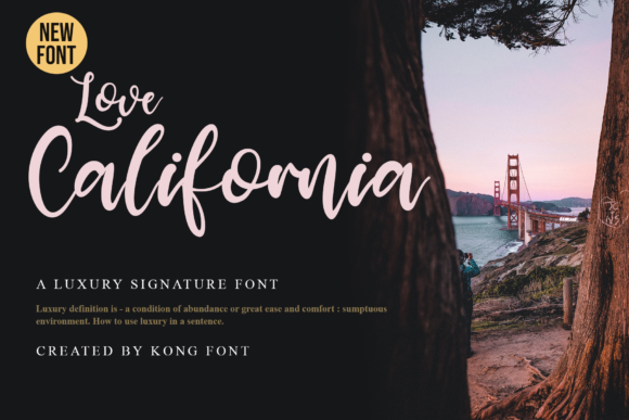 Love California: A Vibrant Font for Creative Projects