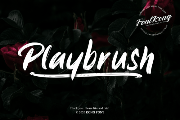 Playbrush: A Modern Handwritten Font for Creative Projects