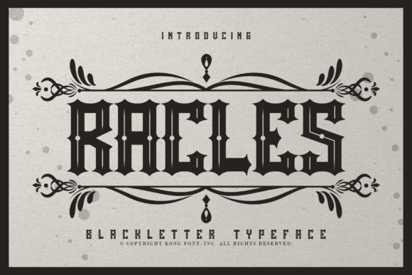 Rackles: A Bold and Playful Display Font