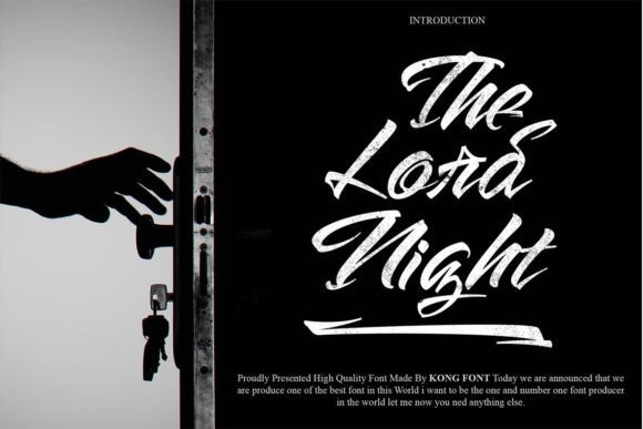 The Lord Night: A Playful Handwritten Font for Editorial Design
