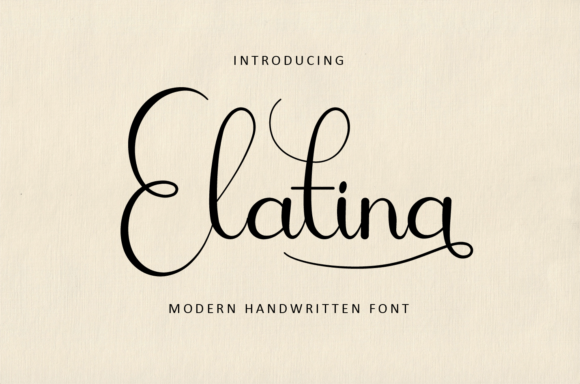 Transform Your Brand with Elatina: A Delicate Handwritten Font