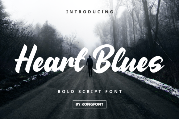 Transform Your Brand with Heart Blues: A Playful Script Font