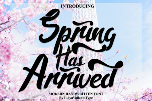Transform Your Brand with Spring Has Arrived Font