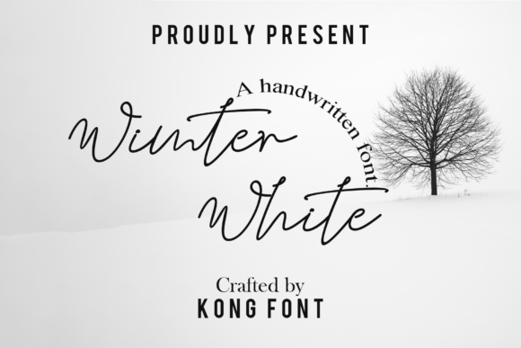 Winter White: A Charming Handwritten Font for Crafters